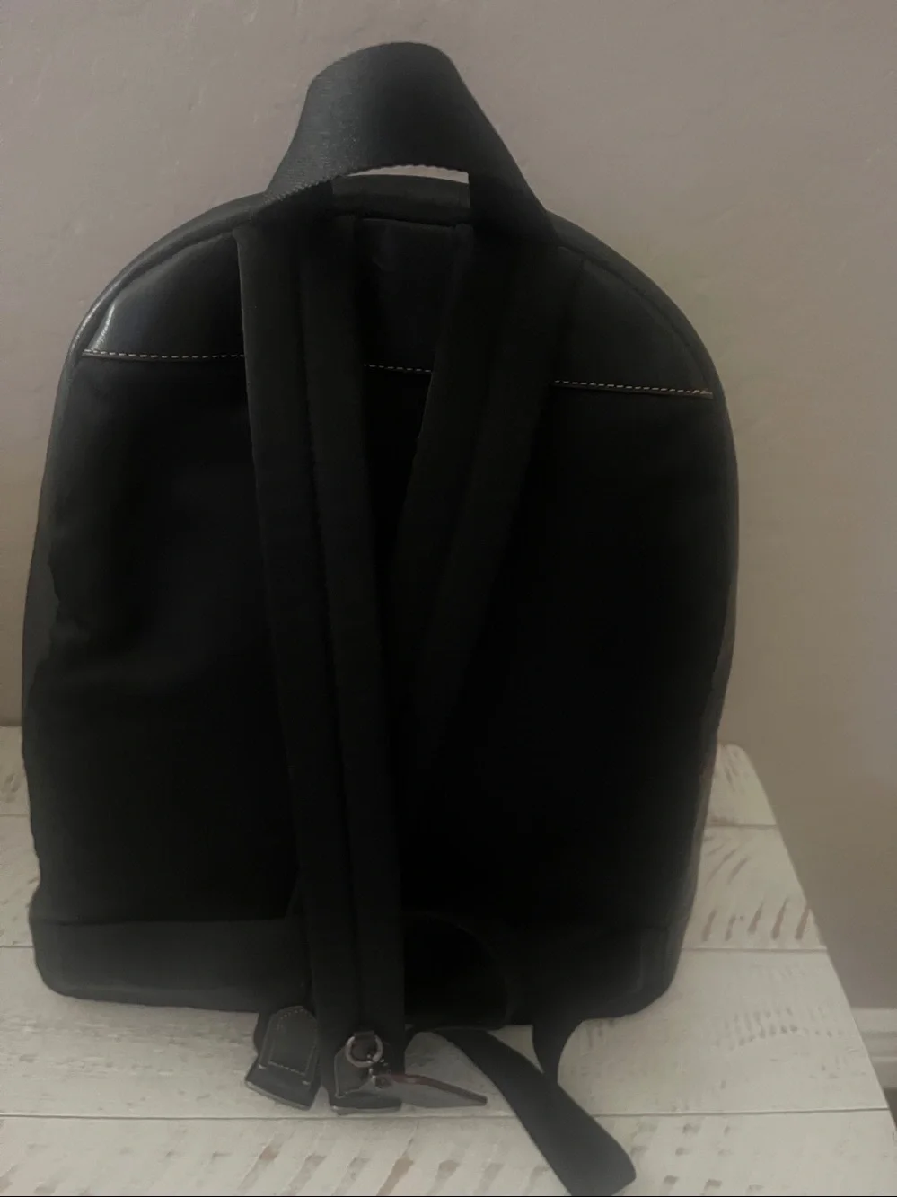 Coach Black Leather Backpack Limited Edition Mickey Mouse